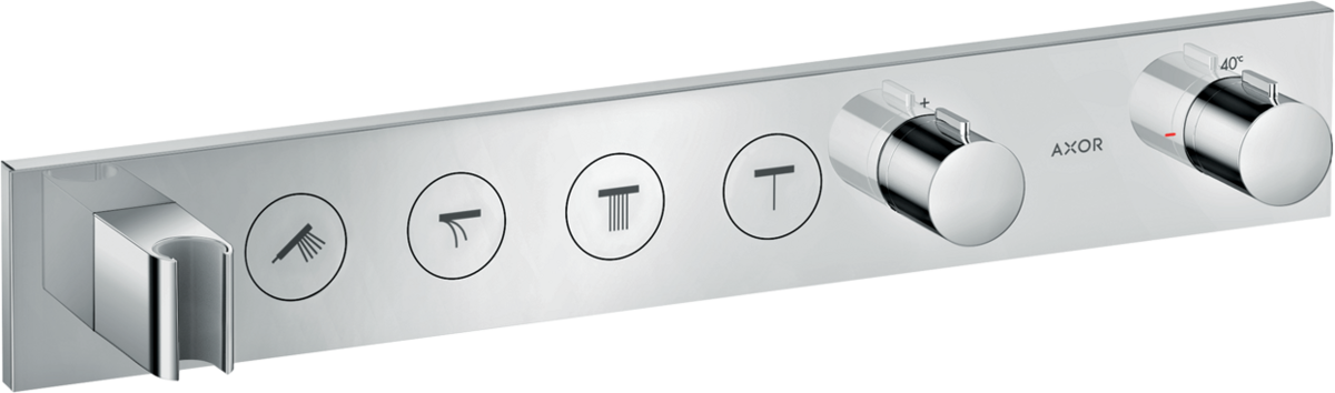 HANSGROHE AXOR ShowerSolutions Modul termostatu Select 600/90 s podomítkovou instalací, pro 4 spotřebiče 18357000