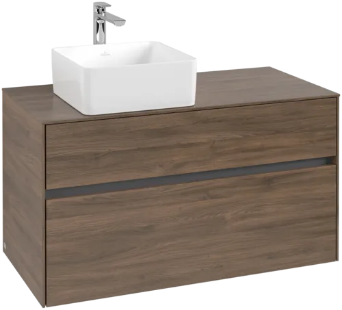 VILLEROY BOCH Toaletní skříňka Collaro, 2 výsuvy, 1000 x 548 x 500 mm, Arizona Oak / Arizona Oak #C03900VH