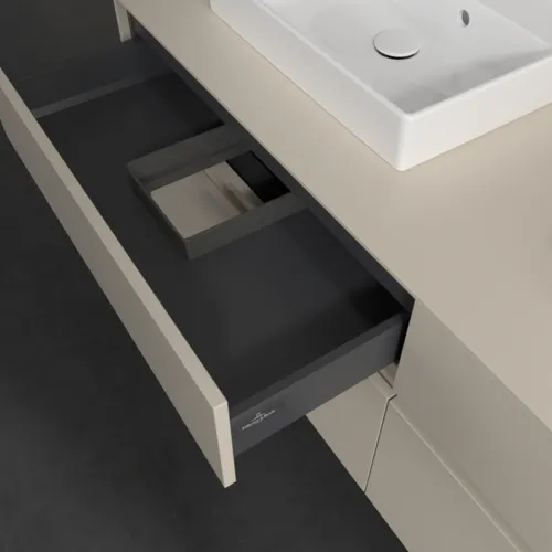 VILLEROY BOCH Toaletní skříňka Collaro, s osvětlením, 4 výsuvy, 1600 x 548 x 500 mm, Cashmere Grey / Cashmere Grey #C021B0VN, obrázek 8