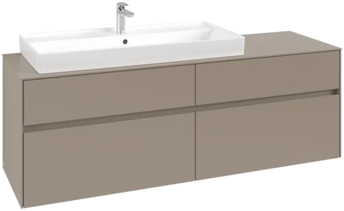 VILLEROY BOCH Toaletní skříňka Collaro, 4 výsuvy, 1600 x 548 x 500 mm, taupe / taupe #C02900VM