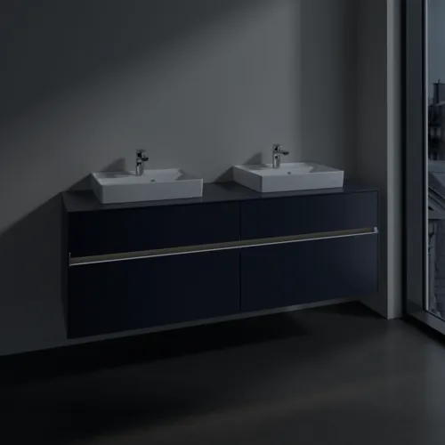 VILLEROY BOCH Toaletní skříňka Collaro, s osvětlením, 4 výsuvy, 1600 x 548 x 500 mm, Marine Blue / Marine Blue #C021B0VQ, obrázek 5