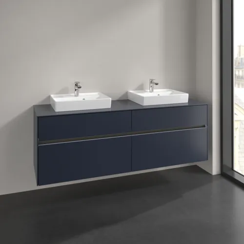 VILLEROY BOCH Toaletní skříňka Collaro, s osvětlením, 4 výsuvy, 1600 x 548 x 500 mm, Marine Blue / Marine Blue #C021B0VQ, obrázek 2
