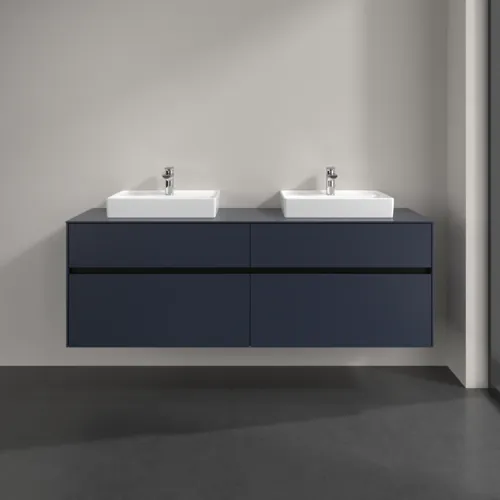 VILLEROY BOCH Toaletní skříňka Collaro, s osvětlením, 4 výsuvy, 1600 x 548 x 500 mm, Marine Blue / Marine Blue #C021B0VQ, obrázek 3