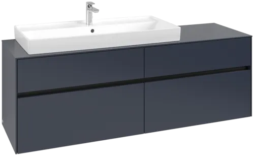 VILLEROY BOCH Toaletní skříňka Collaro, 4 výsuvy, 1600 x 548 x 500 mm, Marine Blue / Marine Blue #C02900VQ