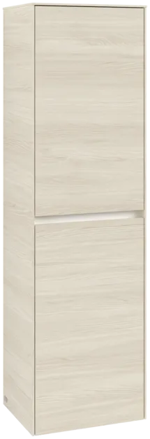 VILLEROY BOCH Vysoká skříňka Collaro, 2 dveře, 454 x 1538 x 349 mm, bílý dub / bílý dub #C03401AA
