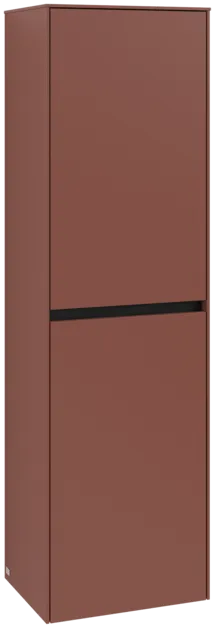 VILLEROY BOCH Vysoká skříň Collaro, 2 dveře, 454 x 1538 x 349 mm, Vínově červená / Vínově červená #C03401AH