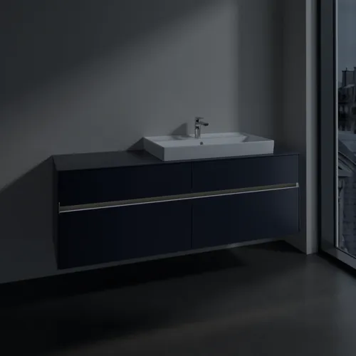 VILLEROY BOCH Toaletní skříňka Collaro, s osvětlením, 4 výsuvy, 1600 x 548 x 500 mm, Marine Blue / Marine Blue #C027B0VQ, obrázek 5