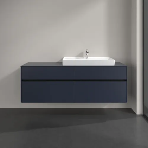 VILLEROY BOCH Toaletní skříňka Collaro, s osvětlením, 4 výsuvy, 1600 x 548 x 500 mm, Marine Blue / Marine Blue #C027B0VQ, obrázek 3