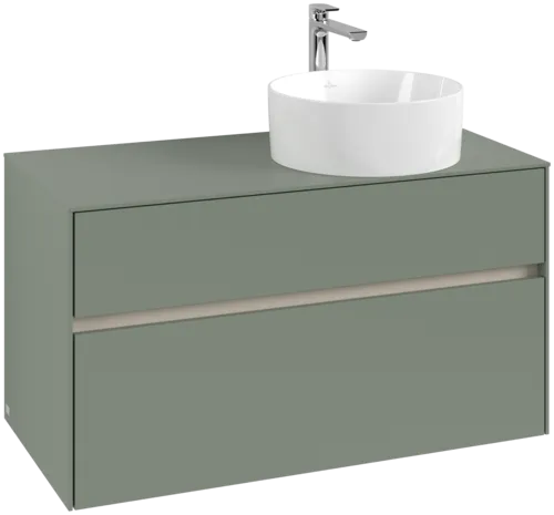 VILLEROY BOCH Toaletní skříňka Collaro, 2 výsuvy, 1000 x 548 x 500 mm, Soft Green / Soft Green #C04000AF