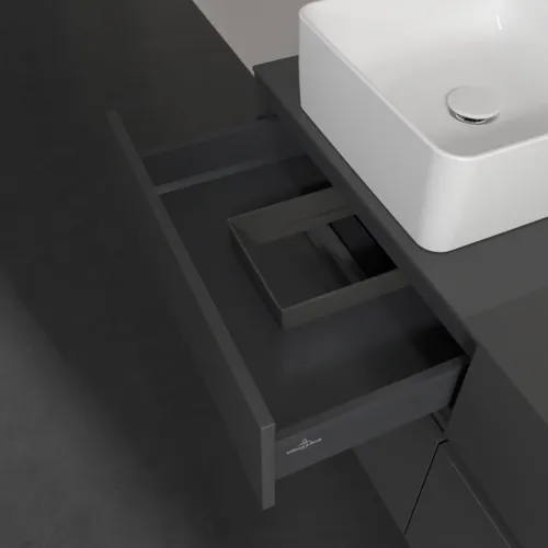 VILLEROY BOCH Collaro toaletní skříňka, 4 výsuvy, 1200 x 548 x 500 mm, lesklá šedá / lesklá šedá #C04200FP, obrázek 7