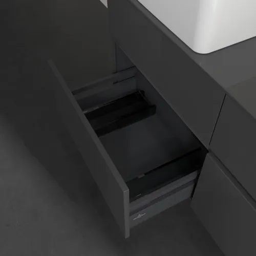 VILLEROY BOCH Collaro toaletní skříňka, 4 výsuvy, 1200 x 548 x 500 mm, lesklá šedá / lesklá šedá #C04200FP, obrázek 6