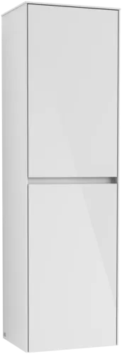 VILLEROY BOCH Vysoká skříňka Collaro, 2 dveře, 454 x 1538 x 349 mm, lesklá bílá / lesklá bílá #C03401DH