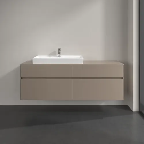 VILLEROY BOCH Toaletní skříňka Collaro, s osvětlením, 4 výsuvy, 1600 x 548 x 500 mm, taupe / taupe #C026B0VM, obrázek 3