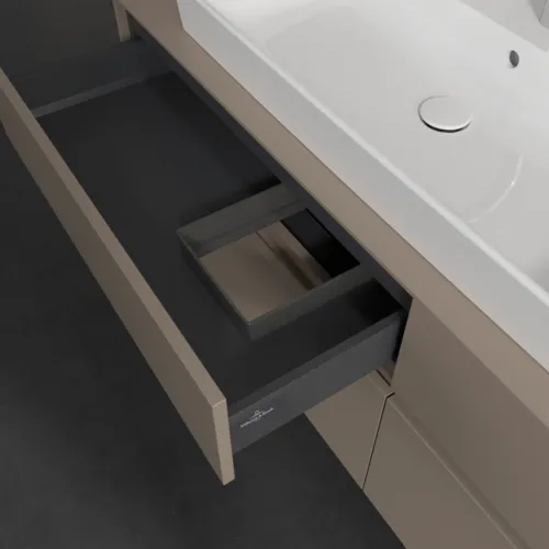 VILLEROY BOCH Toaletní skříňka Collaro, s osvětlením, 4 výsuvy, 1600 x 548 x 500 mm, taupe / taupe #C026B0VM, obrázek 8