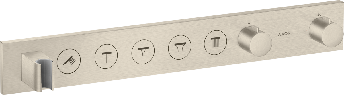 HANSGROHE AXOR ShowerSolutions termostat pod omítku, 5 spotřebičů #18358820 - kartáčovaný nikl