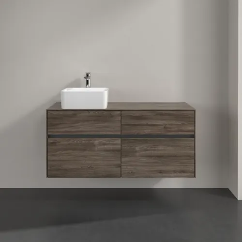 VILLEROY BOCH Umyvadlová skříňka Collaro, s osvětlením, 4 výsuvy, 1200 x 548 x 500 mm, dub kamenný #C042B0RK, obrázek 3
