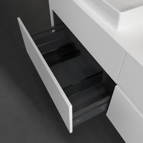 VILLEROY BOCH Toaletní skříňka Collaro, s osvětlením, 4 výsuvy, 1600 x 548 x 500 mm, bílá matná / bílá matná #C024B0MS, obrázek 7