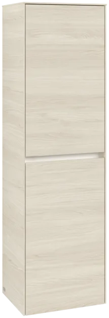 VILLEROY BOCH Vysoká skříňka Collaro, 2 dveře, 454 x 1538 x 349 mm, bílý dub / bílý dub #C03400AA