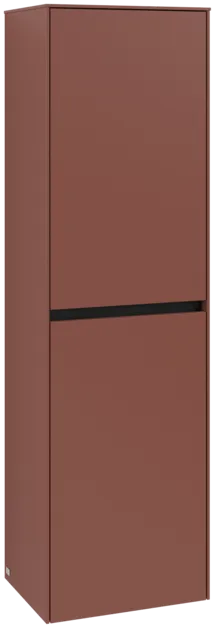 VILLEROY BOCH Vysoká skříň Collaro, 2 dveře, 454 x 1538 x 349 mm, Vínově červená / Vínově červená #C03400AH