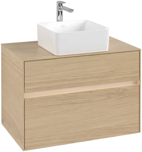 VILLEROY BOCH Toaletní skříňka Collaro, s osvětlením, 2 výsuvy, 800 x 548 x 500 mm, severský dub / severský dub #C037B0VJ