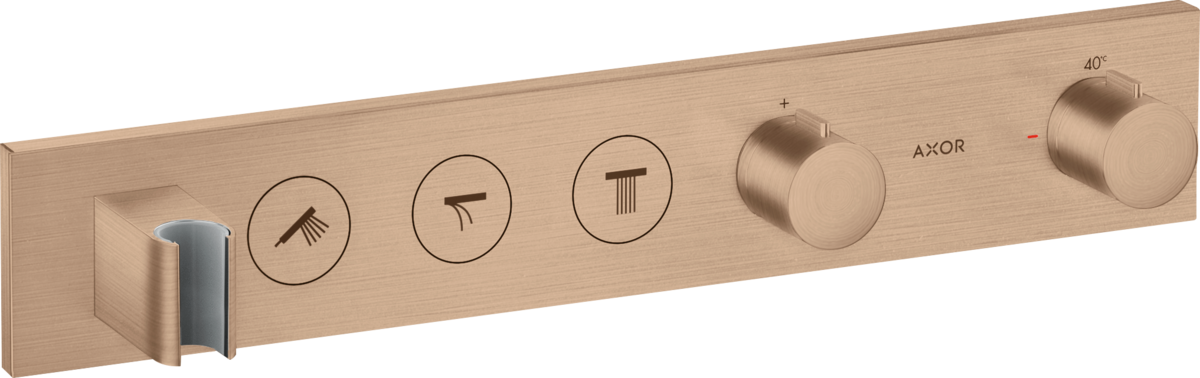 HANSGROHE Modul termostatu AXOR ShowerSolutions Select 530/90 skrytý pro 3 spotřebiče #18356310 - Brushed Red Gold
