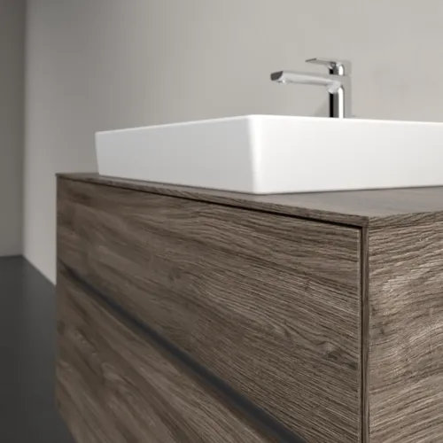 VILLEROY BOCH Umyvadlová skříňka Collaro, s osvětlením, 2 výsuvy, 1000 x 548 x 500 mm, dub kamenný #C019B0RK, obrázek 6