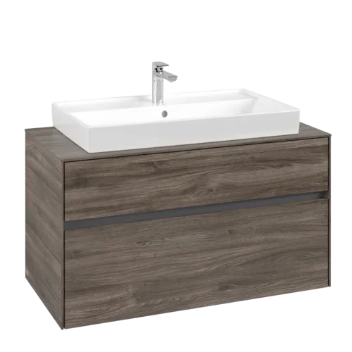 VILLEROY BOCH Toaletní skříňka Collaro, 2 výsuvy, 1000 x 548 x 500 mm, dub kamenný #C02000RK