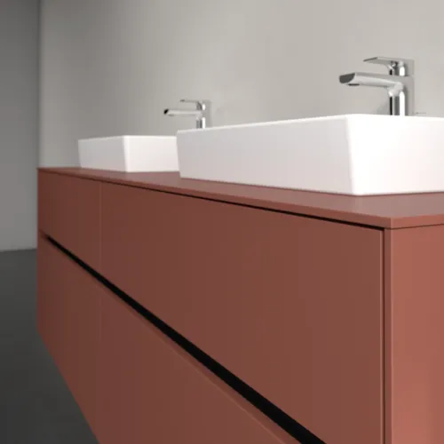 VILLEROY BOCH Toaletní skříňka Collaro, s osvětlením, 4 výsuvy, 1600 x 548 x 500 mm, Vínově červená / Vínově červená #C021B0AH, obrázek 6