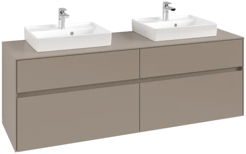 VILLEROY BOCH Toaletní skříňka Collaro, 4 výsuvy, 1600 x 548 x 500 mm, taupe / taupe #C02100VM