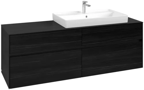 VILLEROY BOCH Toaletní skříňka Collaro, 4 výsuvy, 1600 x 548 x 500 mm, černý dub / černý dub #C02700AB