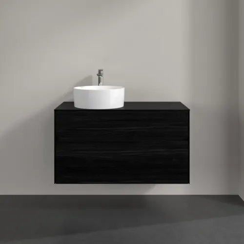 VILLEROY BOCH Toaletní skříňka Collaro, 2 výsuvy, 1000 x 548 x 500 mm, černý dub / černý dub #C03900AB, obrázek 3
