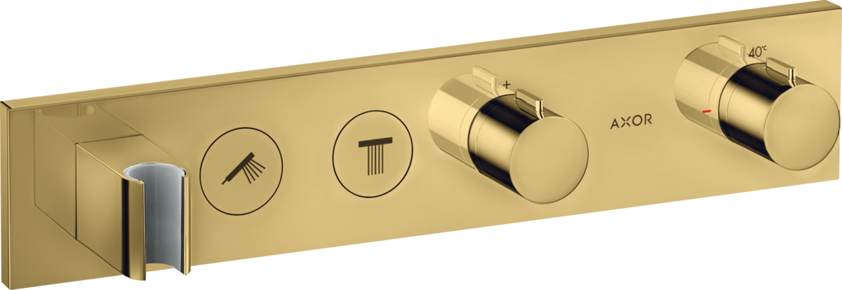 HANSGROHE AXOR ShowerSolutions termostat Select 460/90 pod omítku, 2 funkce #18355990 - leštěný vzhled zlata
