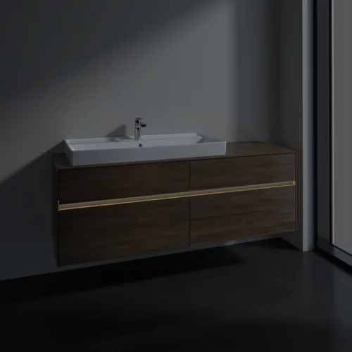 VILLEROY BOCH Toaletní skříňka Collaro, s osvětlením, 4 výsuvy, 1600 x 548 x 500 mm, Arizona Oak / Arizona Oak #C029B0VH, obrázek 5