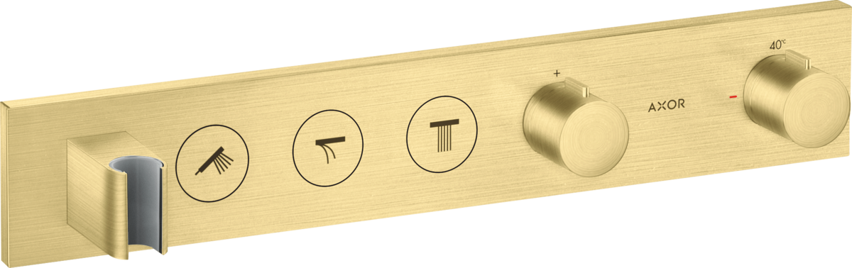 HANSGROHE Modul termostatu AXOR ShowerSolutions Select 530/90 skrytý pro 3 spotřebiče #18356950 - kartáčovaná mosaz