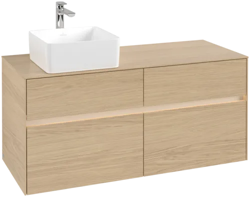 VILLEROY BOCH Toaletní skříňka Collaro, s osvětlením, 4 výsuvy, 1200 x 548 x 500 mm, severský dub / severský dub #C042B0VJ