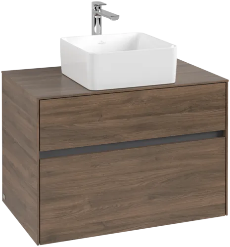VILLEROY BOCH Toaletní skříňka Collaro, 2 výsuvy, 800 x 548 x 500 mm, Arizona Oak / Arizona Oak #C03700VH