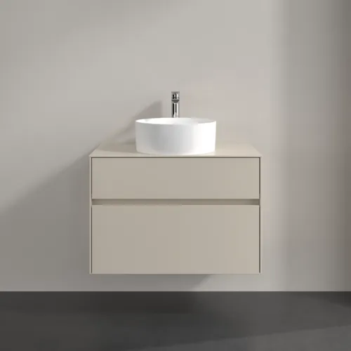 VILLEROY BOCH Toaletní skříňka Collaro, 2 výsuvy, 800 x 548 x 500 mm, Cashmere Grey / Cashmere Grey #C03700VN, obrázek 3