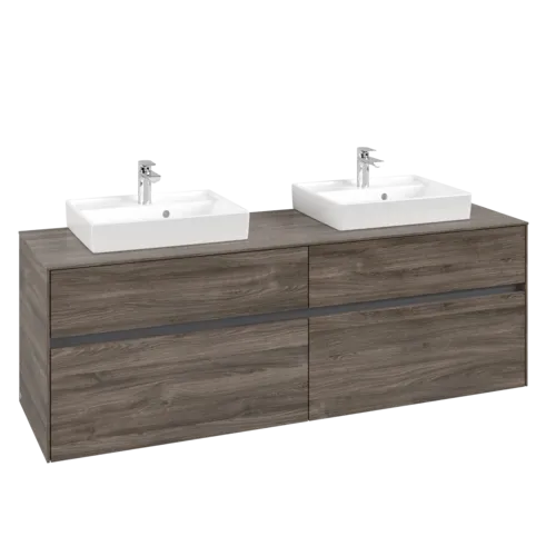 VILLEROY BOCH Toaletní skříňka Collaro, 4 výsuvy, 1600 x 548 x 500 mm, dub kamenný #C02100RK