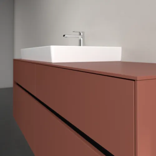 VILLEROY BOCH Toaletní skříňka Collaro, 4 výsuvy, 1600 x 548 x 500 mm, Vínově červená / Vínově červená #C02600AH, obrázek 5