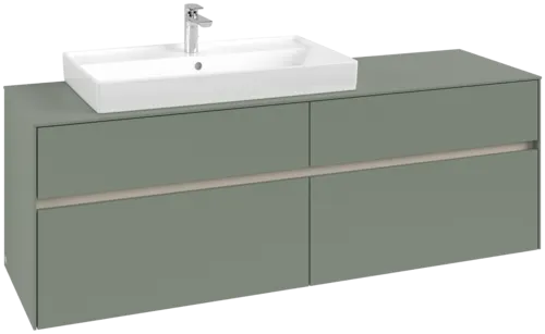 VILLEROY BOCH Toaletní skříňka Collaro, 4 výsuvy, 1600 x 548 x 500 mm, Soft Green / Soft Green #C02600AF