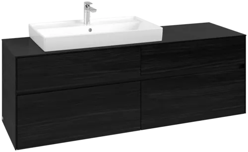 VILLEROY BOCH Toaletní skříňka Collaro, 4 výsuvy, 1600 x 548 x 500 mm, černý dub / černý dub #C02600AB