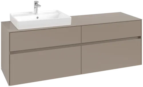VILLEROY BOCH Toaletní skříňka Collaro, 4 výsuvy, 1600 x 548 x 500 mm, taupe / taupe #C02200VM