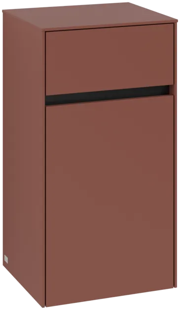 VILLEROY BOCH Boční skříňka Collaro, 1 dvířka, 1 zásuvka, 404 x 748 x 349 mm, Vínově červená / Vínově červená #C03200AH