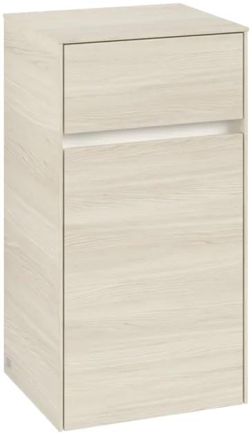 VILLEROY BOCH Boční skříňka Collaro, 1 dvířka, 1 zásuvka, 404 x 748 x 349 mm, bílý dub / bílý dub #C03200AA