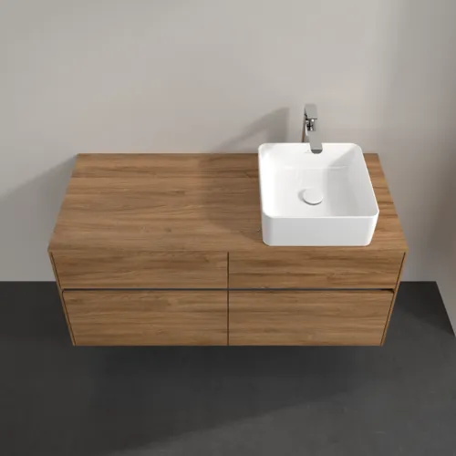 VILLEROY BOCH Toaletní skříňka Collaro, 4 výsuvy, 1200 x 548 x 500 mm, dub Kansas #C04300RH, obrázek 4
