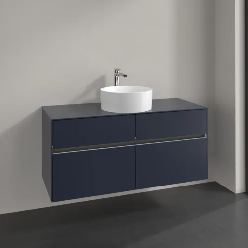 VILLEROY BOCH Toaletní skříňka Collaro, s osvětlením, 4 výsuvy, 1200 x 548 x 500 mm, Marine Blue / Marine Blue #C041B0VQ, obrázek 2
