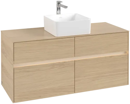 VILLEROY BOCH Toaletní skříňka Collaro, s osvětlením, 4 výsuvy, 1200 x 548 x 500 mm, severský dub / severský dub #C041B0VJ