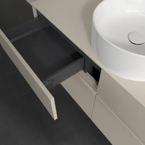 VILLEROY BOCH Toaletní skříňka Collaro, s osvětlením, 4 výsuvy, 1200 x 548 x 500 mm, Cashmere Grey / Cashmere Grey #C041B0VN, obrázek 8