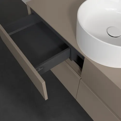 VILLEROY BOCH Toaletní skříňka Collaro, s osvětlením, 4 výsuvy, 1200 x 548 x 500 mm, taupe / taupe #C041B0VM, obrázek 8