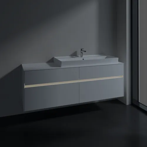 VILLEROY BOCH Toaletní skříňka Collaro, s osvětlením, 4 výsuvy, 1600 x 548 x 500 mm, bílá matná / bílá matná #C030B0MS, obrázek 5